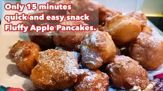 Fluffy Pancakes With Apples And Raisins.|| Only15 minutes quick and easy snacks Apple Pancakes.