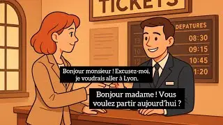 Achat de Billet de Train &ndash; Easy French Dialogue for Travel | Learn French Conversation A1&ndash;A2
