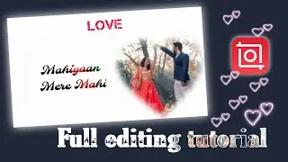 Dual colour Text Lyrics Inshot Video Editing  | Pre- Wedding video editing | Inshot @techananya1374