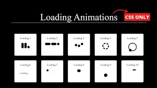 Create a loading animation using HTML & CSS | Animation in CSS Full Tutorial