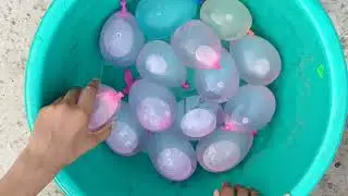fun water balloon popping, balloon poping show#26
