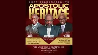 CCAF Columbus | Apostolic Heritage with Bishop Howard Tillman | 11/20/2022