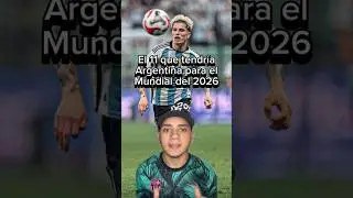 El 11 de Argentina para el Mundial del 2026 #futbol #mundial #argentina #soccer #championleague