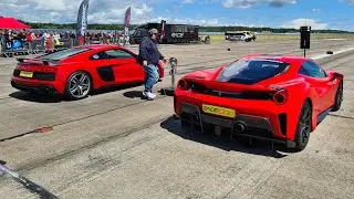 Ferrari 488 Pista vs Audi R8 V10 Performance