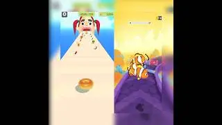 Sandwich Runner  VS Fish Run 3D ! #gameplay #games #iosgameplay (Android, iOS)