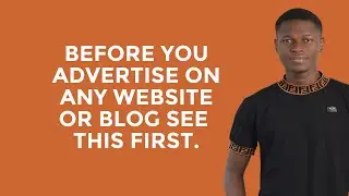 Before you advertise
