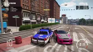 Wreckfest Ford Crown Victoria (Cardinal) at HillStreet Circuit (new free track)