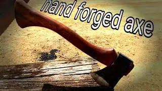 forging a super sharp axe from scrap