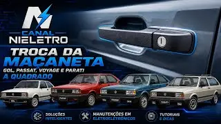 6- Troca da maçaneta da porta gol, passat ,parati e voyage quadrado