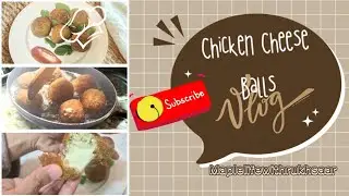 Ramadan Iftar | Make and Freeze | Cheesy Chicken Balls (Super Crispy!)