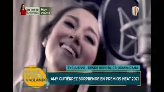 Premios Heat 2021: cantante Amy Guti&eacute;rrez sorprendi&oacute; con su potente voz