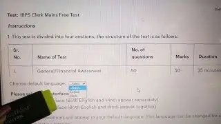 Choose default language✌| ibps clerk exam 😍