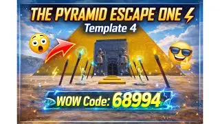 THE PYRAMID ESCAPE ONE Template 4 😱 | BGMI WOW Mode Parkour 🔥 | WOW Code 68994