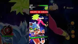 EQUIPO DE GOKUS 🦾👺 DRAGON BALL LEGENDS #shorts #dragonballlegends #dblegends #dbl
