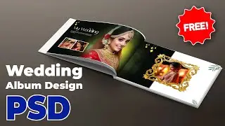 Wedding album design | Photoshop tutorial | #weddingalbum #albumdesign #psd #tutorial