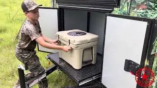 Cargo trailer hunting blind! Check us out on Facebook @ Allstar Cargo Trailers