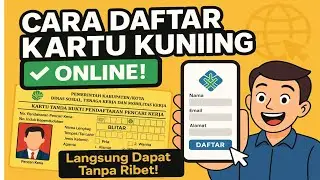 CARA MEMBUAT KARTU AK-1 ATAU KARTU KUNING CUMAN MODAL KUOTA + CARA MELAMAR PEKERJAAN NYA ✅