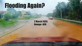 Driving Through the Downpour! 🌧️🚗 Uvongo Beach Flooding & Massive Waterfall | KZN Level 2 Warning