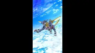 MetalGarurumon Signature Skill - Metal Wolf Claw - Digimon World 3 #Shorts