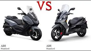 Sym Maxsym 400 vs Sym Citycom 300 Test specification comparison
