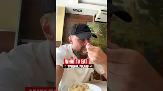The BEST Polish Food in Warsaw, Poland 🇵🇱 #shorts