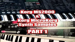 Korg MicroKorg & Korg MS2000 Synth Samples Pt1