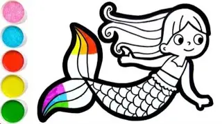 How to Draw Mermaid 👸 |Easy mermaid Drawing and Colouring