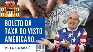 Veja como &eacute; o Boleto para pedido do Visto Americano. (Taxa MRV)