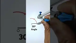 How to construct a 30 degree angle 🥰 | @rankersgurukullive @mathsbyrakeshyadavsir01 #maths