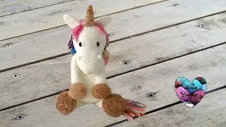Amigurumi Licorne crochet 1/2 / Unicorn amigurumi crochet (english subtitles)