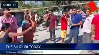 Siliguri: Two people injured in road accident;  Local residents expressed anger over the incident.