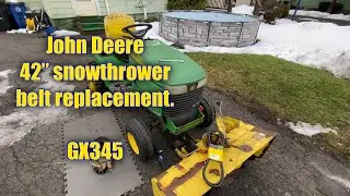 John Deere 42&rdquo; snow thrower belt replacement for GX345