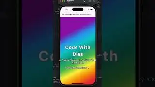 Flutter Shimmer Text Animation Tutorial | Code with Dias 
