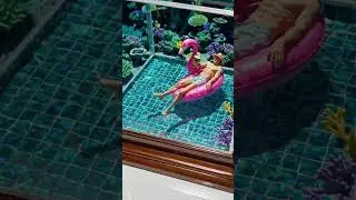 When the tiny people swim in the toy box #shorts #tinypeople #metaworld #ai