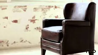Industrial Leather Arm Chair -  L'usine Vintage  - Milan Direct