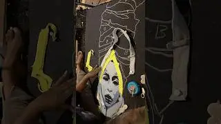 Let&rsquo;s make a headwrap! #headwrap #erykahbadu #explore #denim #mixedmedia #buyblack #supportblackart