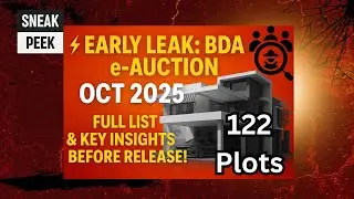 ⚡ Early Leak: BDA e-Auction OCT 2025 &ndash; Full List & Key Insights Before Release!