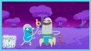 Hydro and Fluid - Rocket Water Space Tea Fun! | WildBrain Action Arena