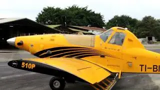 TAKE OFF ]. TI-BCD - Air tractor 502B — TI-BIZ - Ayres turbo thrush 510p