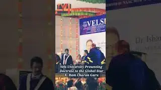 Global Star K. Ram Charan Garu Honored with Doctorate at Vels University