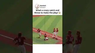 Catch & Throw! 😱 #baseball