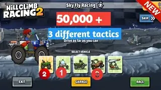 Three different tactics in Sky Fly Racing team event hill climb racing2 | HCR2 gameplay 