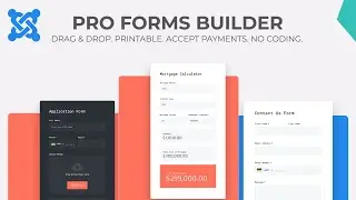 Создавайте профессиональные формы за считанные минуты с помощью Joomla &mdash; Работа &mdash; Drag n Drop Builder &mdash; Обзор + Демонстрация