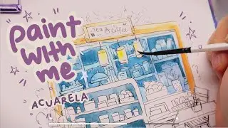 Pintando una Cafeteria  ✧˖° Acuarela & Gouache