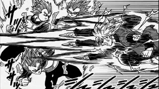 Vegeta vs Black Goku ssj Pelea Completa Manga Dragon Ball Super