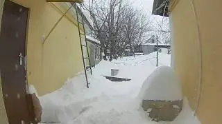 Snow Time Lapse 24 hours in 2 minutes Ukraine Dnipro 2018-march-18