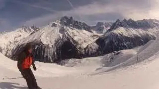 Skiing in Chamonix, France