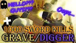 Roblox Grave/Digger - True Cavalry Sword Mastery (1000 Murders)