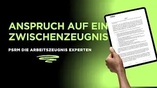 Anspruch Zwischenzeugnis
