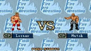 Final Fire Pro Wrestling Sims - Brock Lesnar vs Keiji Mutoh